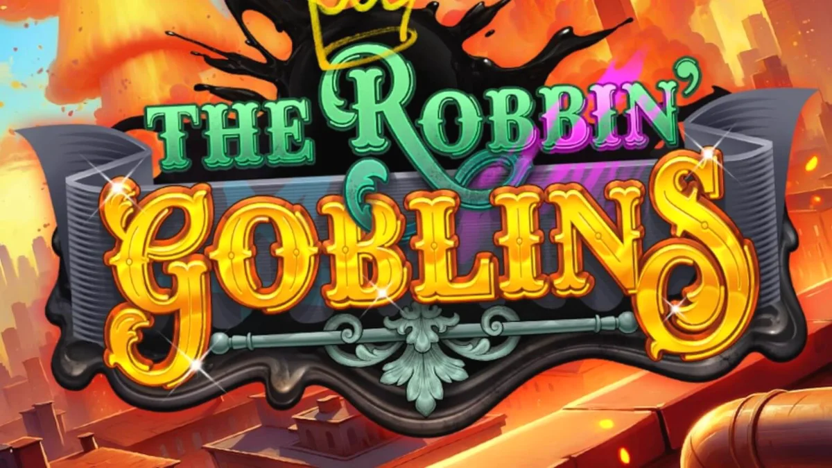 Tampilan visual slot Robbin Goblins dengan tema kehancuran dan goblin nakal
